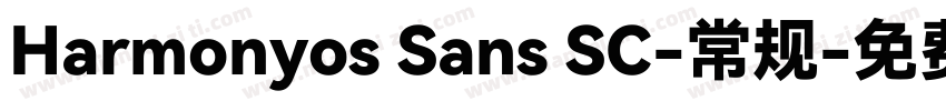 Harmonyos Sans SC-常规字体转换